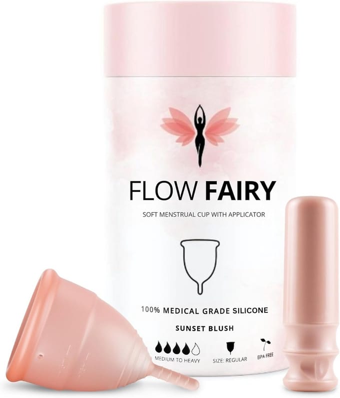 Herbruikbare Menstruatiecup met Applicator - 12 Uur Lekvrij - 100% Medische Siliconen voor Comfort