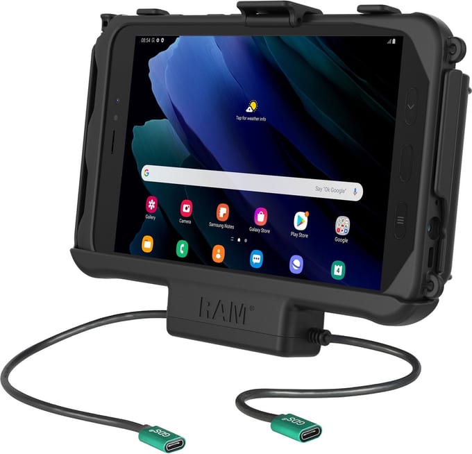 USB-C actieve houder + Data Dock Samsung Tab Active5 & 3