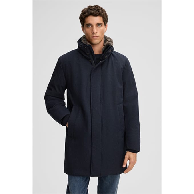 Flex-Overjacket Cross Parka, marineblauw