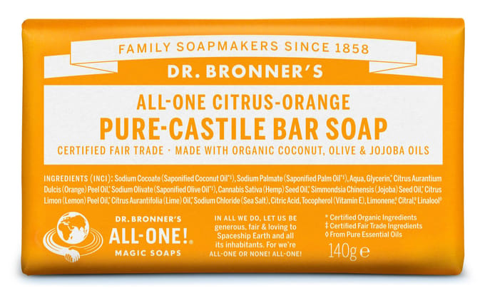 Dr. Bronner’s Dr. Bronner&rsquo;s Magic Bar Soap Citrus 140 g