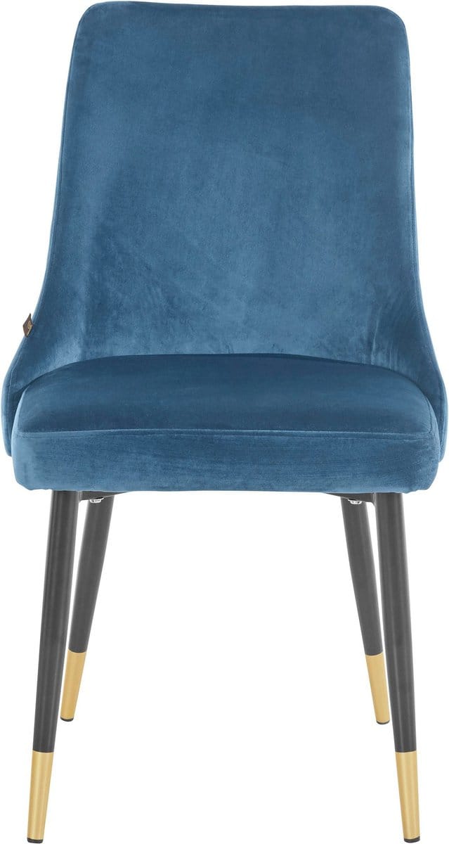 Iris-Eetkamerstoel - Set van 2 - Blauw Fluweel