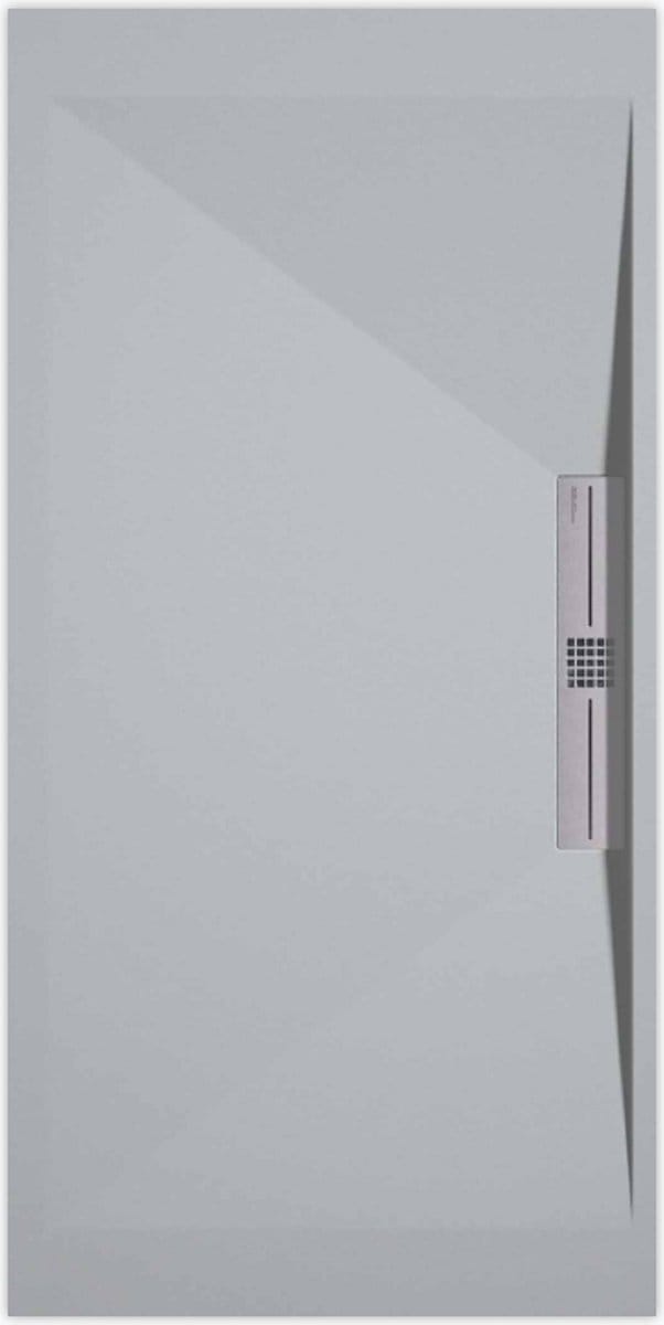 Sanifun douchebak Stone Side Gray 7035 Smooth 1400 x 800 S