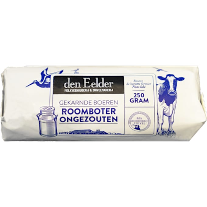 Boeren gekarnde roomboter ongezouten