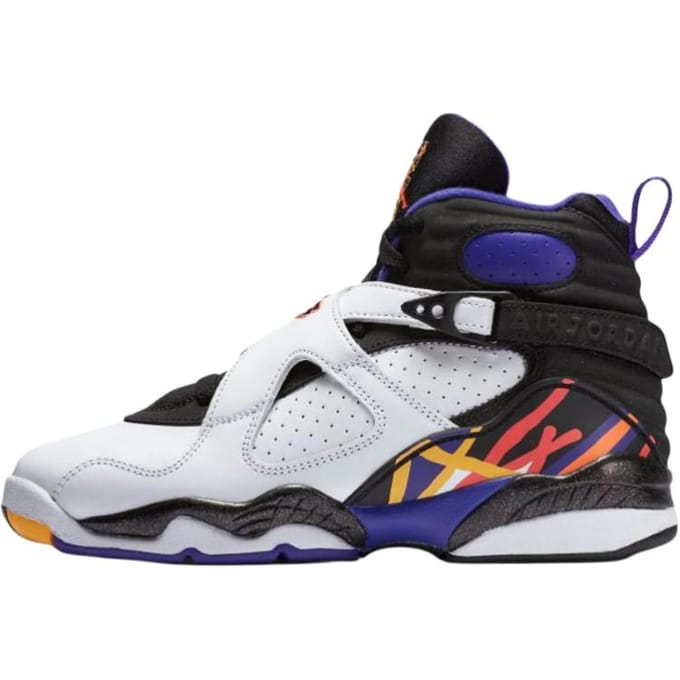 Jordan 8 Retro Three Peat GS 305368-142 38.5 black