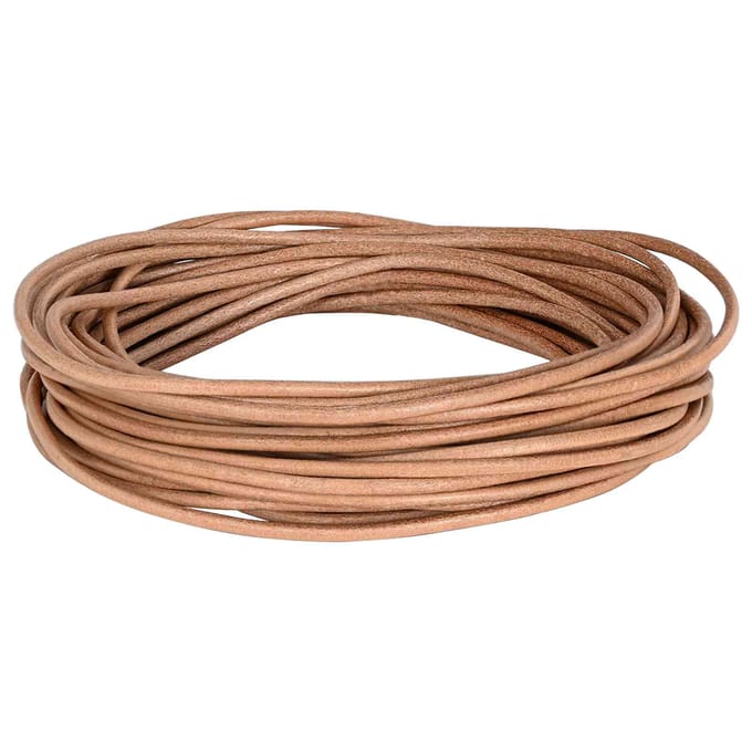 vidaXL - Leren - Koord - 1 - Bruin - Ø3 - mm - x - 5 - m - Leer
