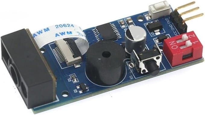 QR Code Scanner - Barcode Module - Gegevens Inlezen - Automatische Herkenning - 58x27x16 mm - Zwart