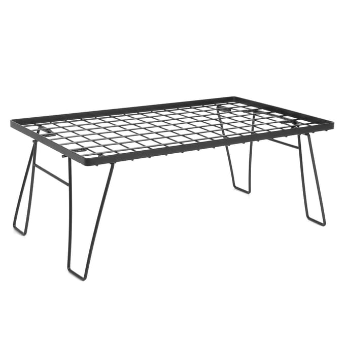 Table de Barbecue Pliante Mini pour Camping Grill de Barbecue Portable d'Extérieur Égouttoir Accessoires gray