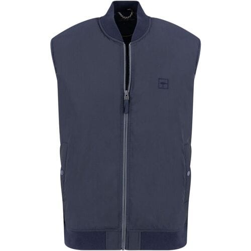 Fynch-Hatton Body-Warmer Solid Color Lightweight Dark Navy / male