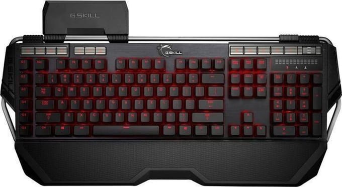 G.Skill - Ripjaws KM780MX Rood LED - Gaming Mechanisch Toetsenbord - Rood Switch - Qwerty US -Mechanical Red Backlight Keyboard