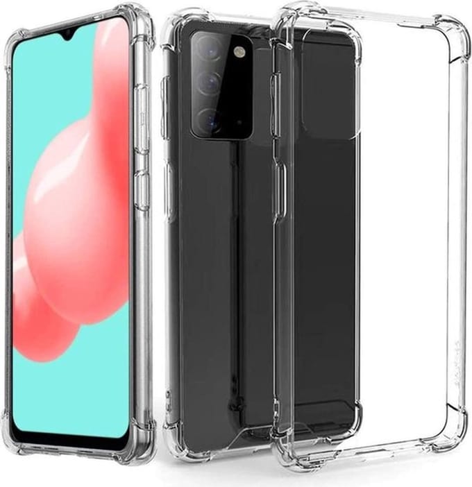 Shockproof Flexibele achterkant Silicone hoesje transparant Geschikt voor: Samsung Galaxy A32 4G