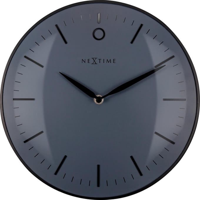 Design Wandklok - Geen Tikkend Geluid! - Zwart - 30cm - Glamour Small - NeXtime