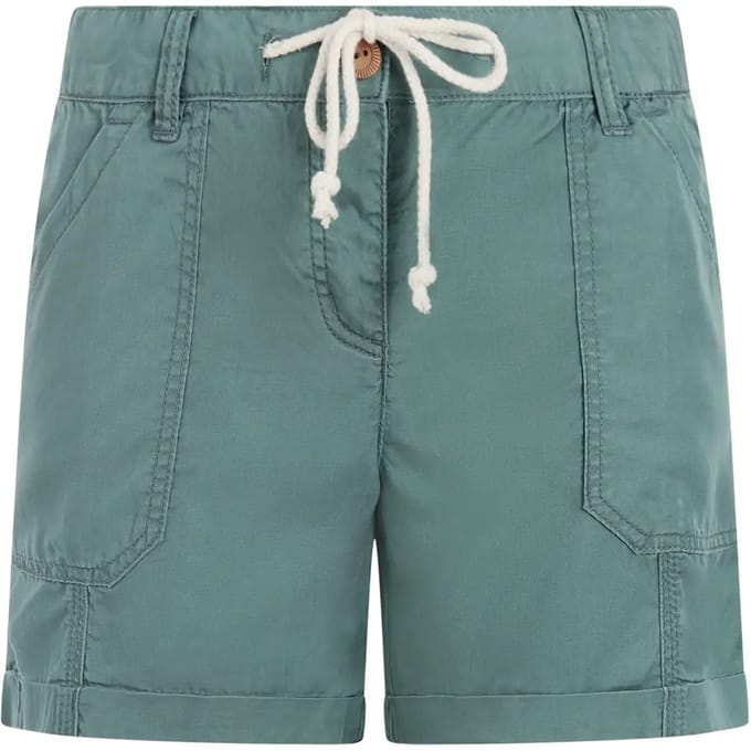 Protest PRTRue – Korte broek Dames – Tailleband elastiek – Knoopsluiting – Wit