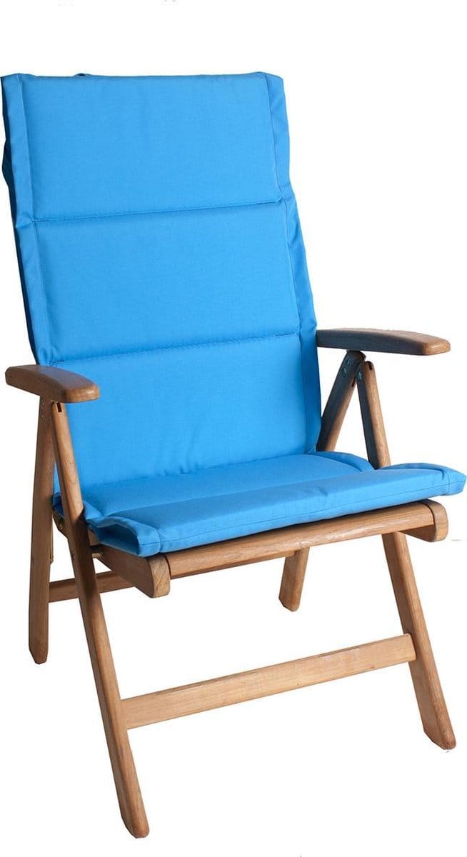 Tuinkussen Hoge rug dun Turquoise 2306