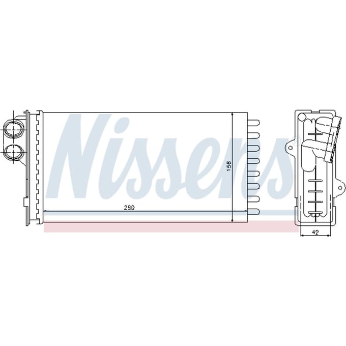 Warmtewisselaar, interieur verwarming NISSENS 71145