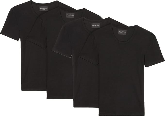 Marc O'Polo Heren onderhemd lange mouw 4 pack Iconic Rib Cotton