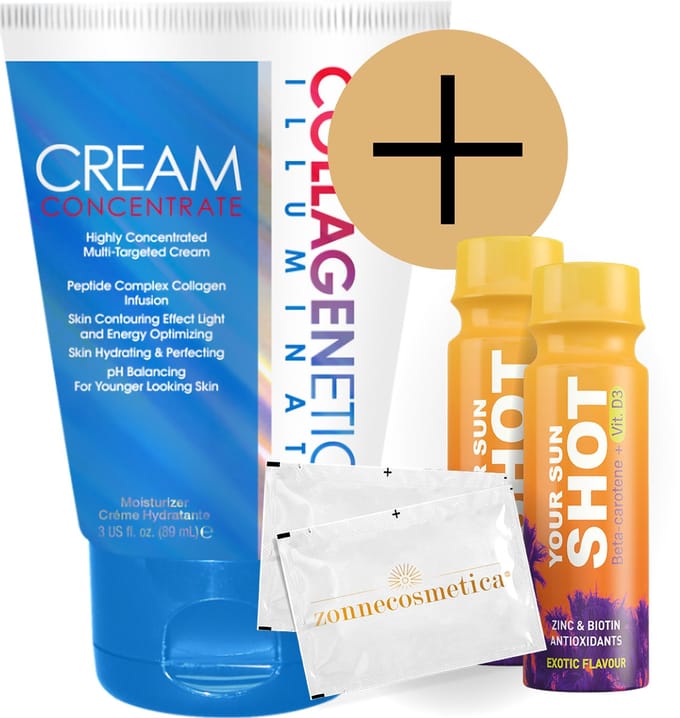 Devoted Creations - Illuminate Cream Concentrate + 2 Your Sun Shots + 2 Verfrissingsdoekjes