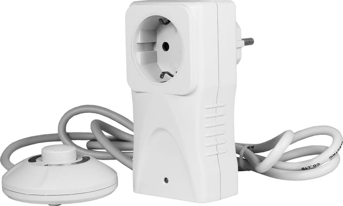 EcoSavers Footswitch Socket Verlengsnoer Schakelaar met voetschakelaar | Voetbediening Schakelaar | Verlengsnoer