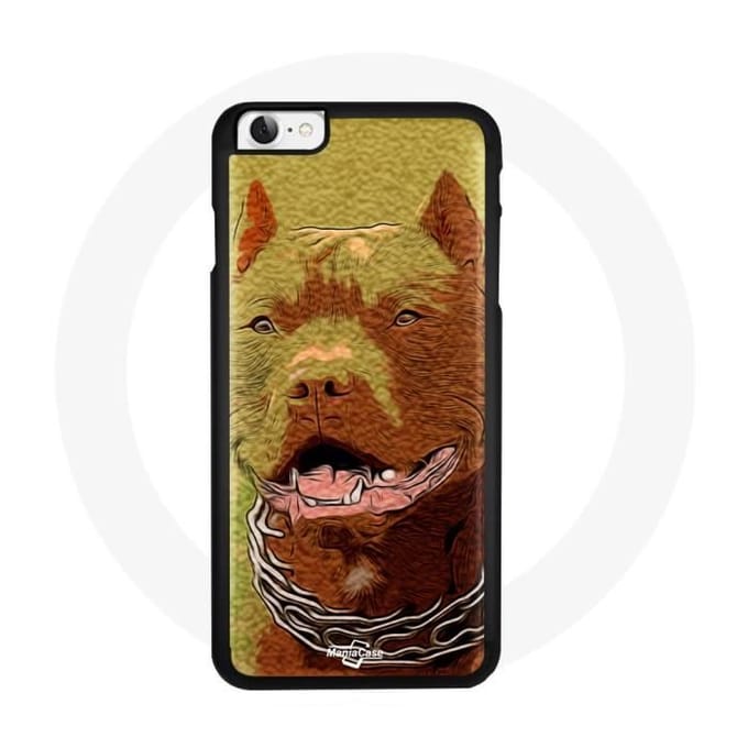 iPhone 5 hoesje Pitbull Bruin