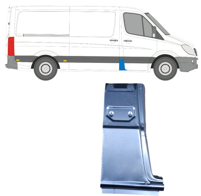 Reparatiepaneel stijl voor Volkswagen Crafter 2005-2017 / Rechts