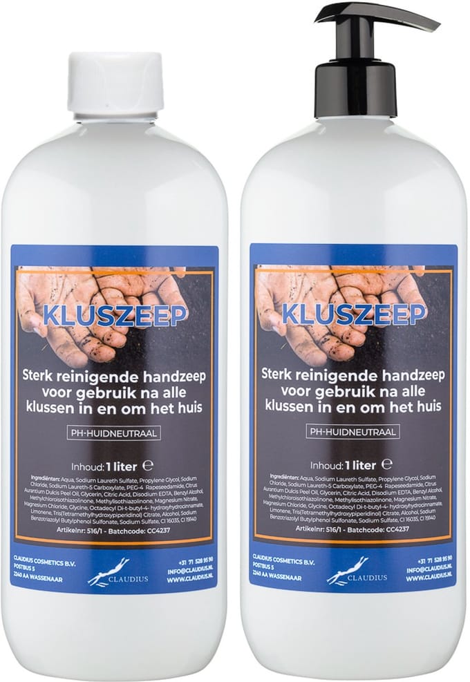 Kluszeep 1 liter - met gratis pomp - set van 2 stuks