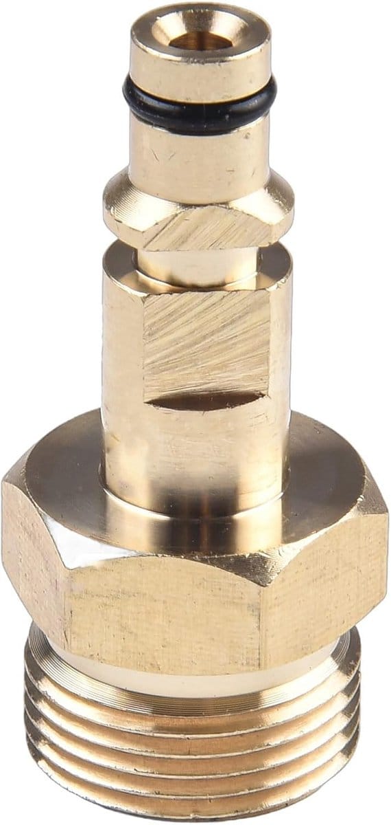 Hogedrukreiniger Adapter - Messing Koppeling - Buiten Reinigen - Snelkoppeling Compatibel - 220 Bar Max - Messing
