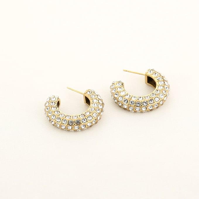 Strass oorbellen