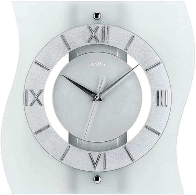 AMS radiocontrol 5909 - Klok - Hout - 30x30 cm - Grijs
