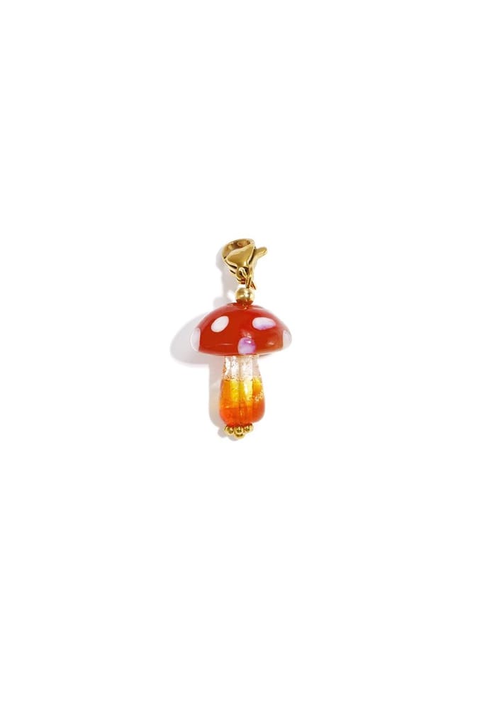 Sieraden bedel paddenstoel rood diy