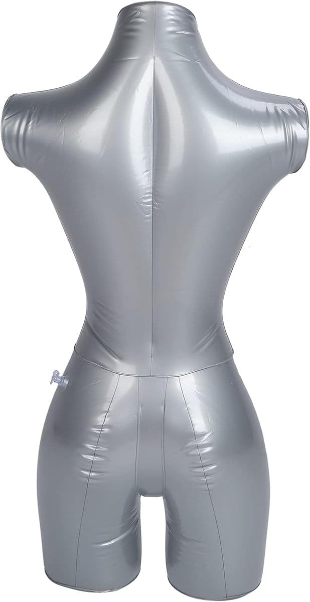 Opblaasbare Paspop - Etalagepop Torso - Kleding Presentatie - Met Ophangring - Elastisch PVC