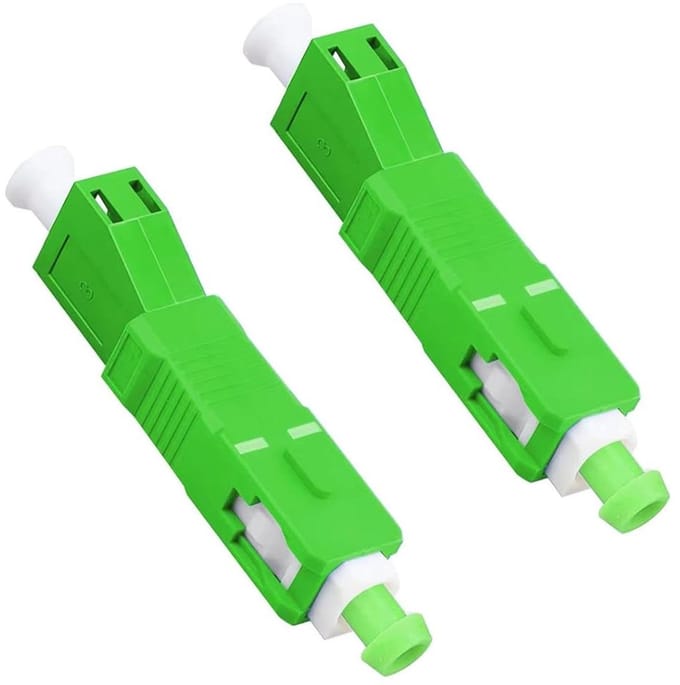 Glasvezelkoppeling Set - Hybride Adapter - Netwerk Uitbreiding - Single Mode Ondersteuning - 2 Stuks - Groen