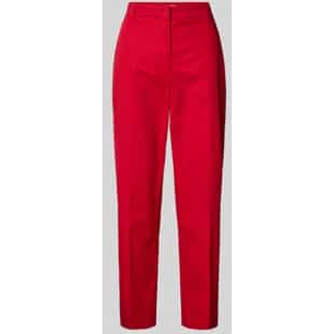 Slim fit chino van een mix van katoen en lyocell