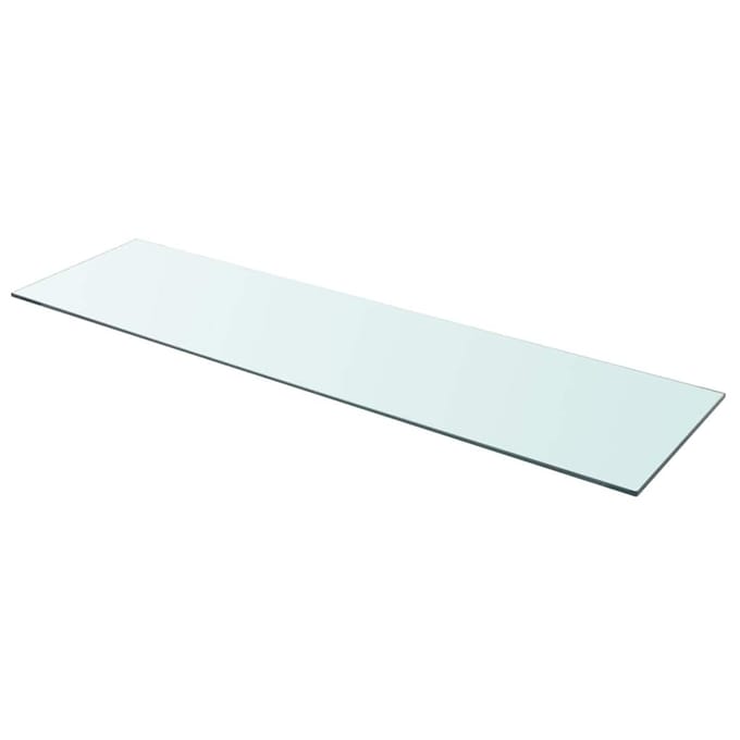 vidaXL - Wandschap - transparant - 110x30 - cm - glas