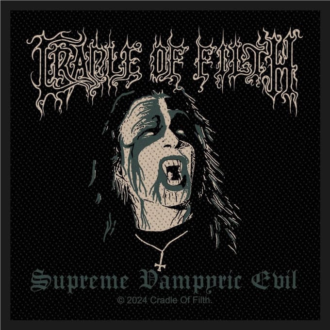 Cradle Of Filth - Supreme Vampyric Evil Patch - Zwart