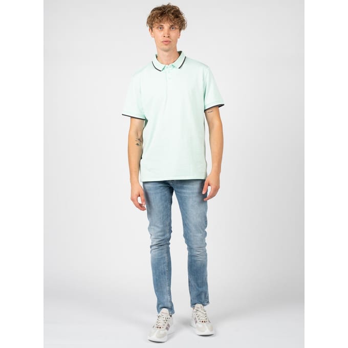 Guess Poloshirt Mannen turkoois