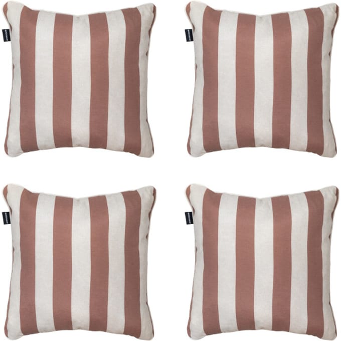 Madison - Sierkussen Amora - Bruin - 50x50x10cm - Set van 4