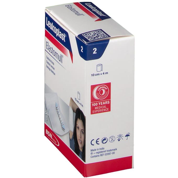 Elastomull Elastische bandage 4m x 10cm 2 Stuks