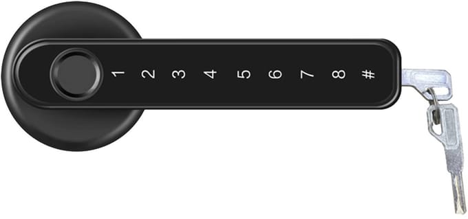 Dailygoods- Deurslot Elektronisch - Vingerafdrukherkenning - 4 Openingsmodi - Sleutel/Code - Vergrendeling - Geschikt voor Deuren 35-55mm Dikte - Smart Lock