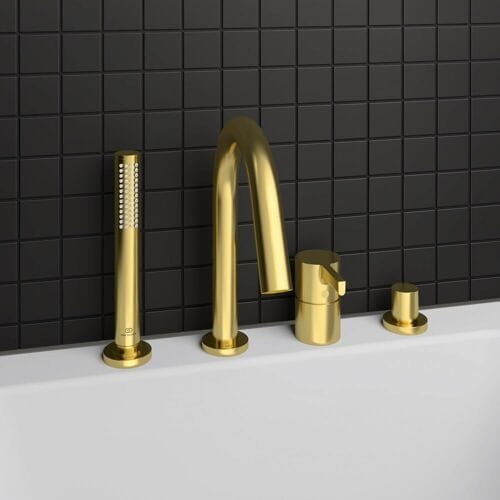 Ideal Standard 4-hole bath faucet for tub edge with spout BC789A2