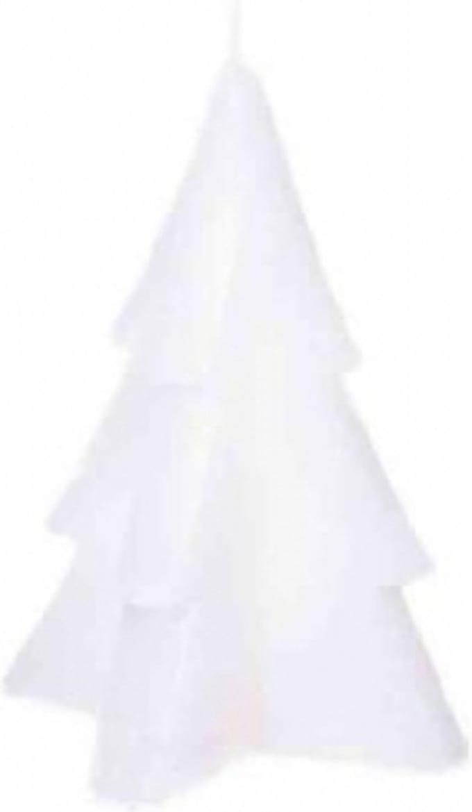 Home Society - Kerstboomkaars - Wit - maat L - Groot - Doos 6 stuks