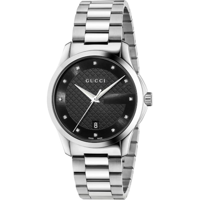 Gucci G-Timeless YA126456 Unisex horloge met diamant markeringen