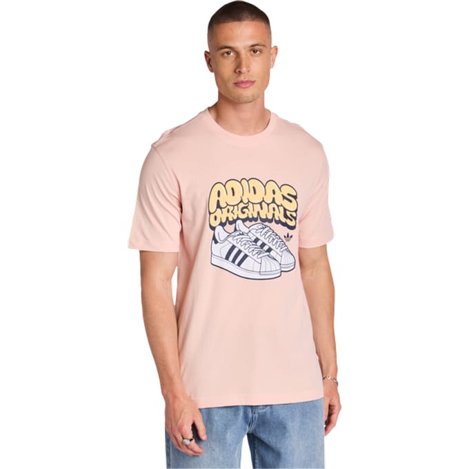 Adidas Graphics T-shirts Heren - Roze - Maat XL
