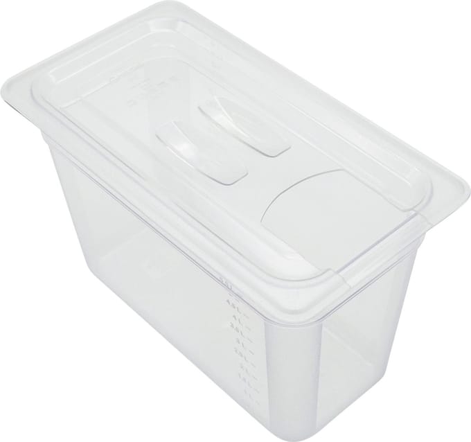 Ziva 7 liter sous-vide waterbak (Polycarbonaat) + deksel met uitsparing voor sous-vide sticks