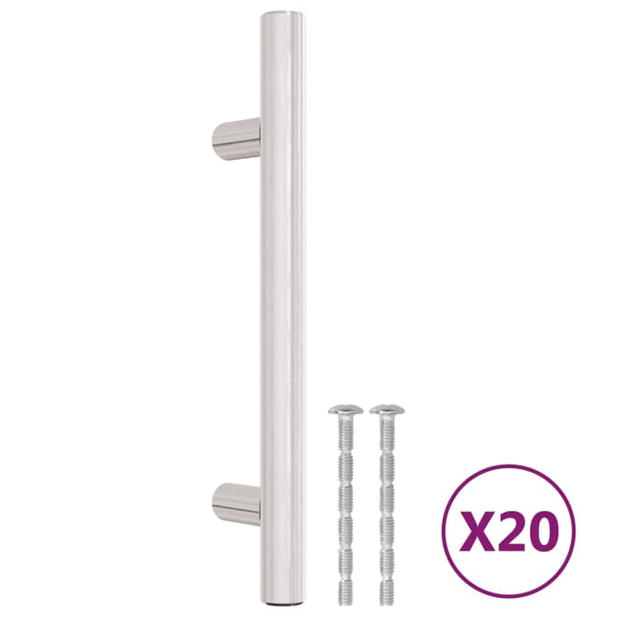 vidaXL - Handvatten - 20 - st - 96 - mm - roestvrij - staal - zilverkleurig