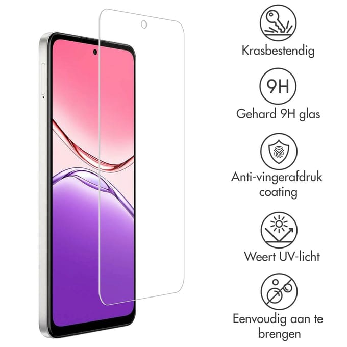 Accezz Screen Protector - Geschikt voor Oppo A5 5G - Gehard Glas Screenprotector