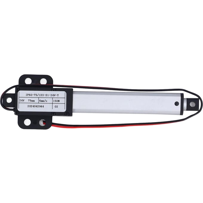 Elektrische Mini Lineaire Actuator Telescopische Kleine Bewegingsactuator 150N 75mm Slag DC24V 4mm/s voor Robot