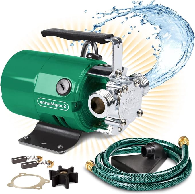 Draagbare Waterpomp - Overdrachtspomp Bronzen Pomp - Water Verplaatsen - Brons Materiaal - 330 GPH - Brons