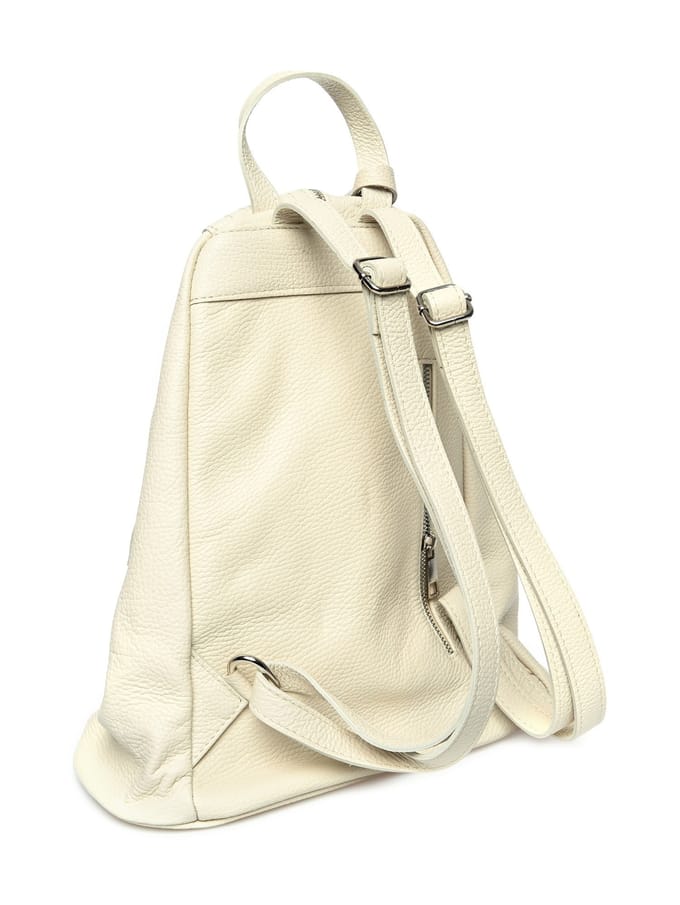 Isabella Rhea Beige Rundleer Tas