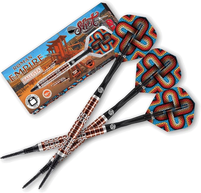 Softdarts 90% Tungsten Romeinse Stijl met Agressieve Grip