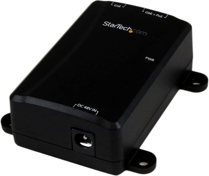 Gigabit Power over Ethernet PoE+ Injector Adapter 30W voor IP Camera's en WAP's