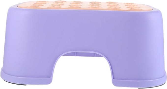 Toiletkruk - Hulpmiddel Badkamer - Comfortabel Toiletbezoek - Antislip Ontwerp - 29.5x21x11cm - Wit